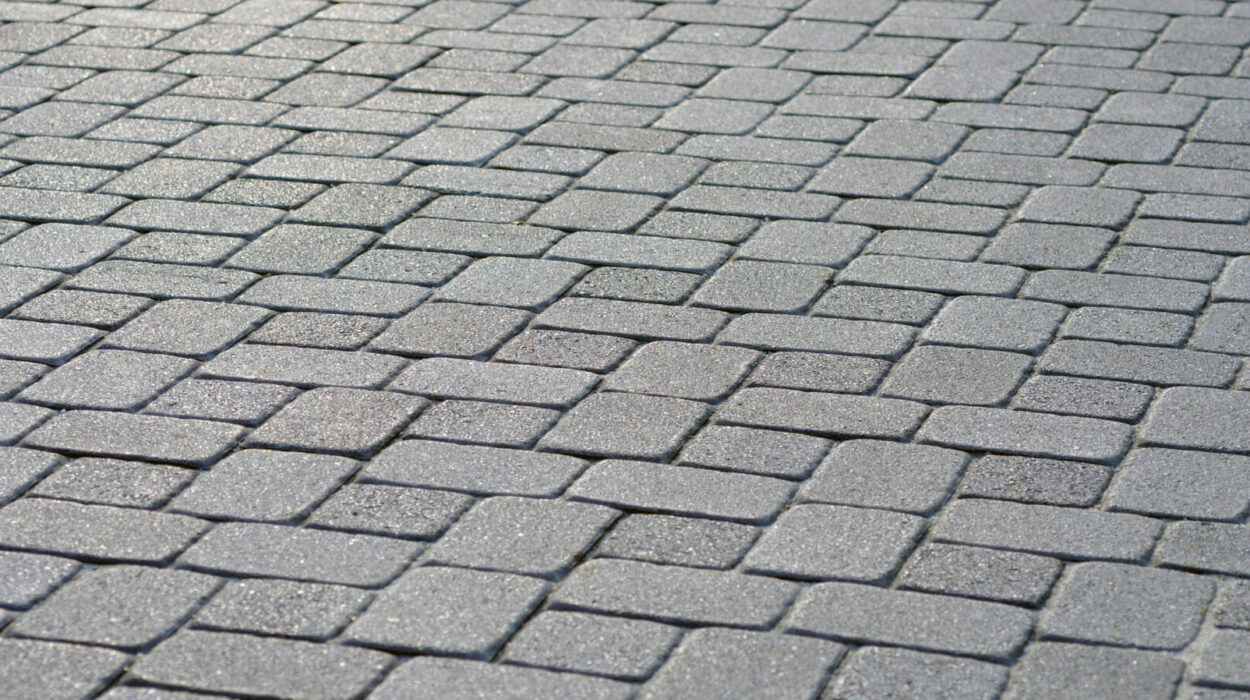 gray interlocking pavers